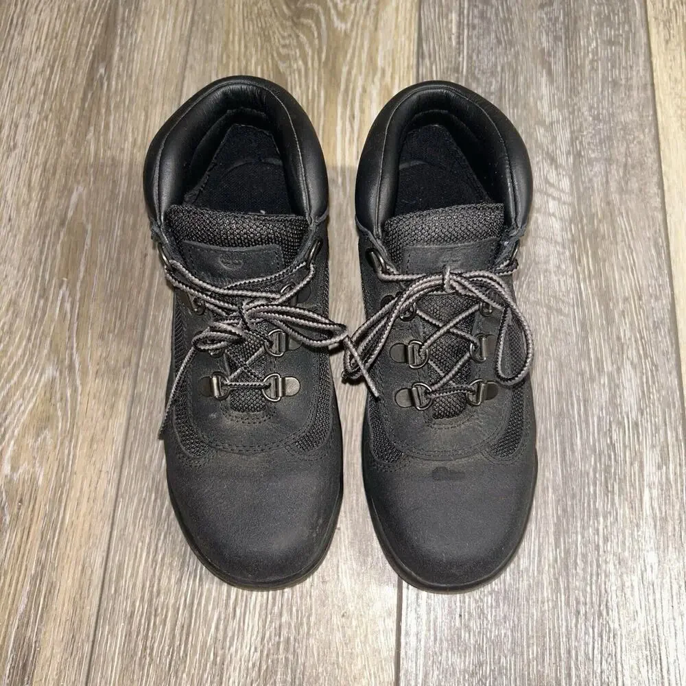 New Timberland 6-Inch Premium Waterproof Boots Youth US Size 3 Black Nubuck